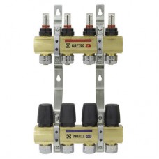 Колекторний блок з витратомірами та євроконусами Raftec GOLD 1"х4 LCR-1.4